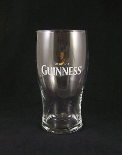 Guinness Beer Pint Glass Tulip Shape Pub Bar Drinkware Collectible B