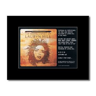 LAURYN HILL   The Miseducation of   Black Matted Mini Poster