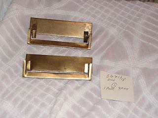 VINTAGE BRASS DRAWER PULL / CABINET PULL 5.25X1.25 OLD BRASS ONE 