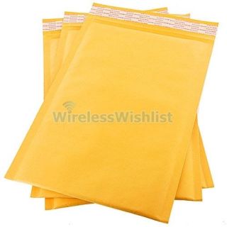 100 4x8 Kraft Bubble Padded Envelopes Mailers Bags #000 4 X 8