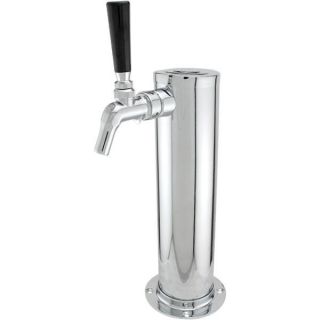 Single Tap Draft Beer Tower   Stainless Steel   with Perlick Perl 