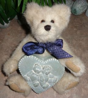 ISABEL BLOOM SIGNED 2001 TEDDY BEAR HEART WITH BOYDS BEAR #1364 