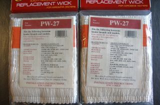 kerosene heater replacement wicks PW27 Pick a Wick NIB