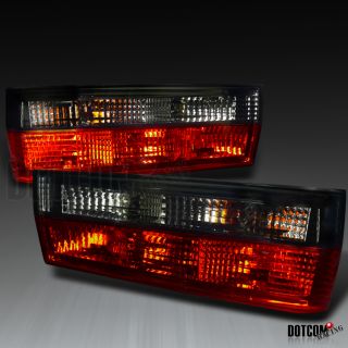 83 87 BMW E30 3 SERIES 325is 325iC M3 RED/SMOKE CRYSTAL TAIL LIGHTS 