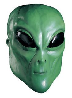 ALIEN UFO Extra Terrestrial ET Latex Full Mask Costume Prop Green