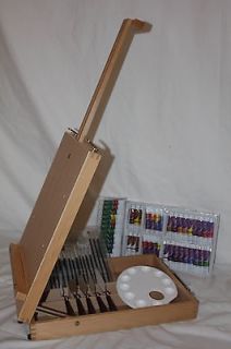NEW HARDWOOD ARTIST TABLE TOP EASEL DRAWING SKETCH BOX, HIGH END 