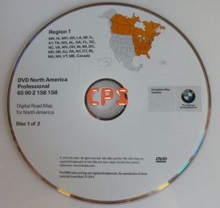   EAST Coast 2003 2004 2005 2006 BMW X5 M3 Mini Navigation DVD Map
