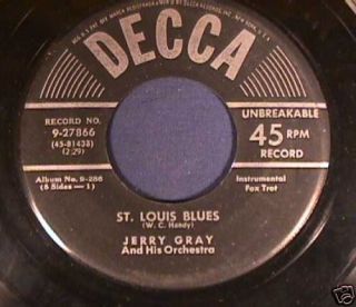 Jerry Gray St Louis Blues / Jeep Jocky Jump 45 Record