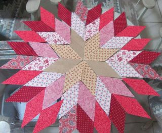 30 STAR PRE CUT QUILT KIT ALL COTTON PIECES TO APPLIQUE ONTO YOUR 