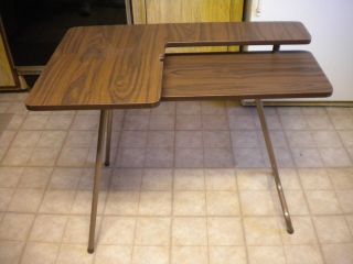 Vintage Folding Sewing Table, Easy Storage, BIN