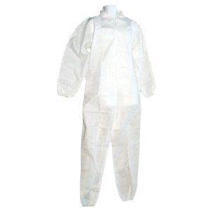 POLYPROPYLENE WHITE COVERALL With Zipper XL