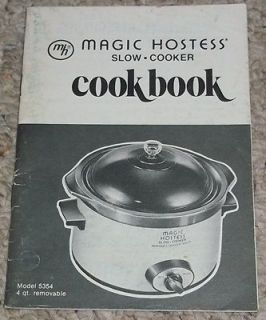 Vintage Magic Hostess Slow Cooker Cookbook Manual Recipe Book