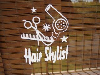 Hair Stylist FREE Bonus Decal Hair Dresser Beauty Salon Decal Sticker 