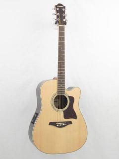  SOLID SPRUCE TOP DISCONTINUED ACOUSTIC/ELECTRIC GUITAR  DEMO #FF3