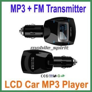 Car FM Transmiter For  Player USB SD MMC Blue LCD Backlight