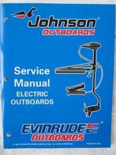   Evinrude Johnson Service Manual   Trolling Motors / Electric Outboards