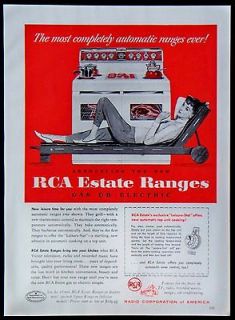 Vintage 1955 RCA Estate Gas Electric Ranges Stoves Magazine Ad