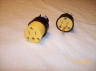 12 electrical plugs 6 female 6 male 125v 15 amp 3 prong electric NEW 