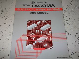 2008 Toyota TACOMA Electrical WIRING Diagram Service Shop Repair 