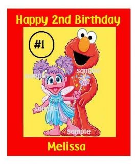 Abby and Elmo Edible Cake/Cupcake/C​ookie Toppers
