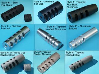 Custom made Muzzle Brake for Rifle, Ruger, Glock, etc. 1/2 28 or 5/8 