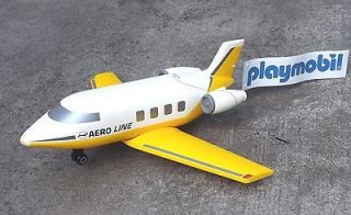 Vintage Huge Playmobil Toy Store Display Plastic Airplane Aero Line 