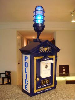 Gamewell Police Emergency Call Box Light (Blue)
