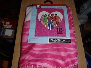 ONE DIRECTION 1D Fleece Blanket Bed Plush Throw New With Tags Size 50 