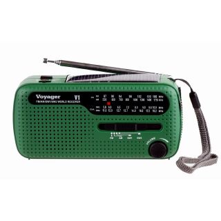 Voyager V1 AM FM Shortwave Emergency Radio with Solar and Hand Crank 