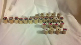 Vintage Small Wooden Spools Without Thread   Lot of 25   Various 