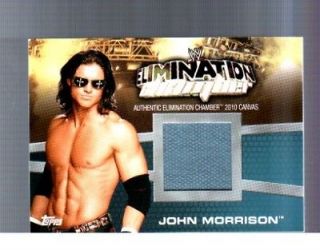 WWE John Morrison Elimination Chamber 2010 Topps Canvas Event Used 