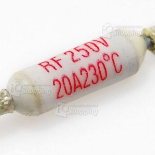 5x Thermal Fuse 230℃ 20A 250V , COOKER THERMAL LINKS