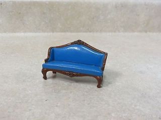 Vintage Mattel The Littles 1980 Dollhouse Metal Couch Sofa Nice
