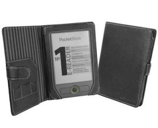 Cover Up PocketBook Basic 611 eReader Leather Cover Case (Book Style 