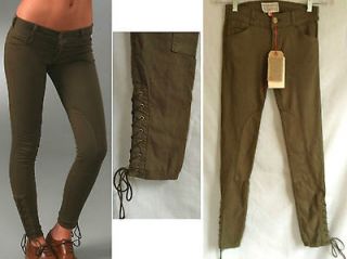   /ELLIOT​T Lace Up Jodhpur Legging Dk Olive   Vintage Riding Pants