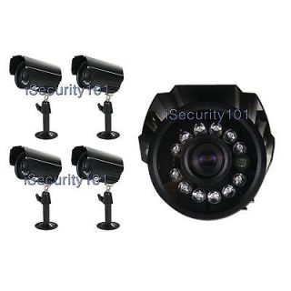 4x Outdoor 1/3 Sony CCD 600TVL IR LED Waterproof Security CCTV Camera 