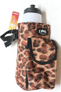   Leopard Print Water Bottle/Cell Phone Combo Pouch Horse Tack Equine