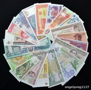 20PCS foreign banknotes. 20 countries / do not repeat. All new/UNC.
