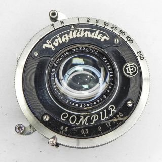 Voigtlander Heliar 24cm 240mm f4.5 lens in Compound Shutter fr Large 