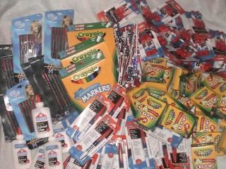   SUPPLIES*GLUE*PENS*MARKERS*PENS*PENCILS*ERASERS*PAPER CLIPS & MORE NEW