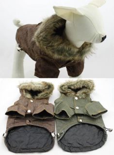Pet Supplies Wholesale Dog Winter Clothing Denim Dog Coats Fur Hat 
