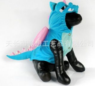 Pet Dog Puppy Clothes Costumes Fashion appreal show party Dinosaur 