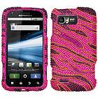   MOTOROLA ATRIX 2 MB865 SNAP ON COVER SNAP ON CASE BLING ROCKER PINK