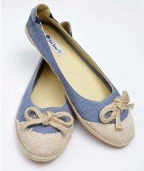 New Fat Face blue denim chambray espadrilles, RRP £20 ballerina flats 