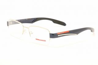 Prada Sport Eyeglasses VPS55C VPS 55C 1BC 1O1 Blue HalfRim Optical 