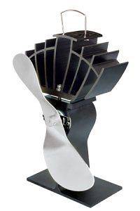   Ecofan UltrAir Model   Heat Powered Stove Fan   Gold & Nickel Blade