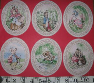 Beatrix Potter Peter Rabbit Fabric Iron On Appliques #5