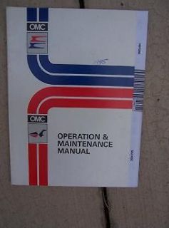 1995 OMC Evinrude Johnson Outboard Motor Operation Maintenance Manual 