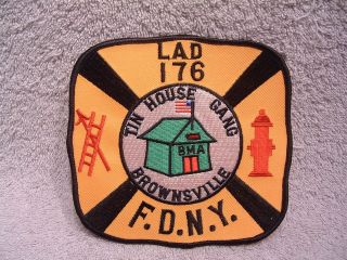   176 Tin House Gang Brownsville New York NY Fire Dept patch   NEW
