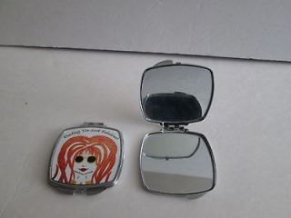 LOT OF 2 TRENDY DARLING YOU LOOK FABULOUS MIRROR COMPACTS